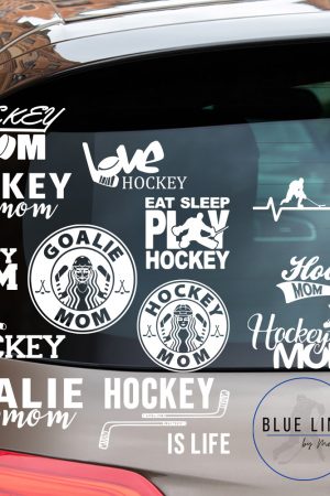 Hockey car decals - mom designs